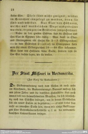 Der Staat Missouri in Nordamerika