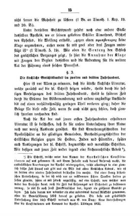 §. 3. Die kirchliche Gerichtsbarkeit im zweiten und dritten Jahrhundert.