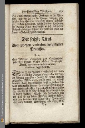 Von zweyen veritabel-befundenen Processen