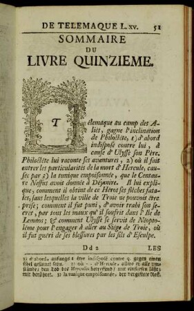 Sommaire du Livre quinzieme. -Livre quinzieme.