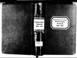 Donaueschingen VS; Evangelische Gemeinde: Sterbebuch 1810-1847 Donaueschingen VS; Katholische Gemeinde: Sterbebuch 1810-1847