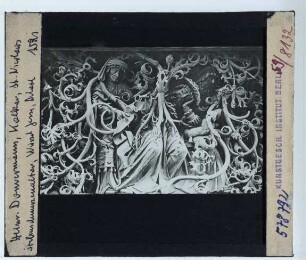 Douvermann, Sieben-Schmerzen-Altar in St. Nicolai, Kalkar : Predella, Wurzel Jesse