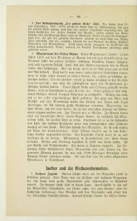 Luther und die Kirchenreformation