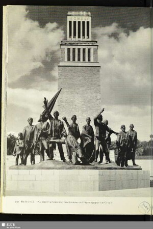Buchenwald · Nationale Gedenkstätte, Glockenturm und Figurengruppe von Cremer