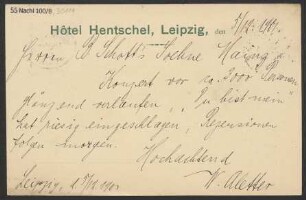 Brief an B. Schott's Söhne : 05.12.1901