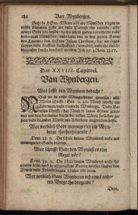 Dat XXVIII. Capittel. Van Wynbergen.