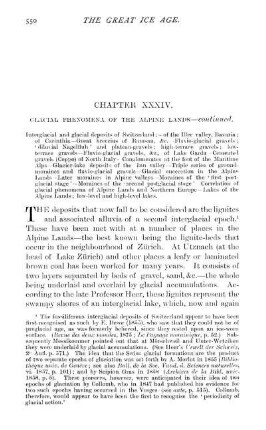 Chapter XXXIV. Glacial Phenomena Of The Alpine Lands - continued