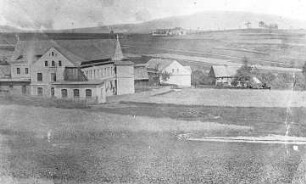 Leutersdorf-Spitzkunnersdorf. Ortsansicht mit Holländermühle, Repro