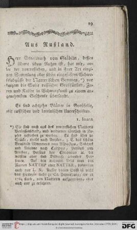 Kunstnachrichten aus Rußland