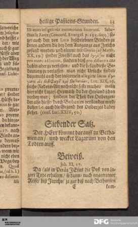 Siebender Satz.