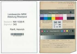Entnazifizierung Heinrich Ranft , geb. 31.10.1884 (Beamter)