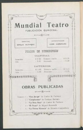 Obras publicadas