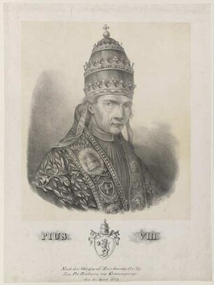 Bildnis des Papst Pius VIII.