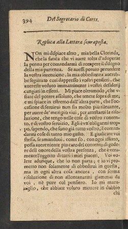 Replica alla Lettera sovraposta.