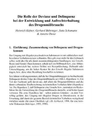 9-36, Die Rolle der Devianz und Delinquenz bei der Entwicklung und Aufrechterhaltung des Drogenmißbrauchs