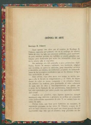 Crónica de arte