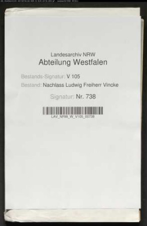 Gutachten "Über die Repräsentation im preußischen Staate" (Umdruck um 1820, Verfasser unbekannt)