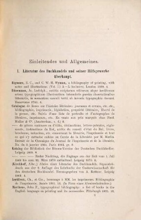 Katalog der Bibliothek des Börsenvereins der Deutschen Buchhändler (in Leipzig), 1