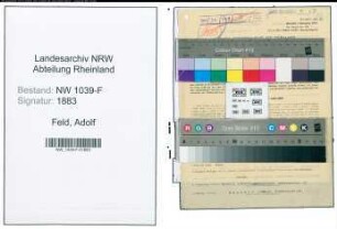 Entnazifizierung Adolf Feld , geb. 07.09.1919 (Polizeiwachtmeister)