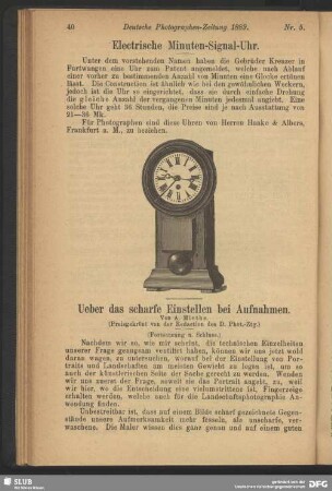 Electrische Minuten-Signal-Uhr