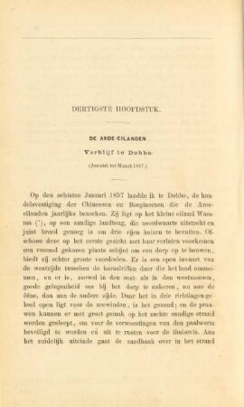 Dertigste hoofdstuk. De Aroe-eilanden ...