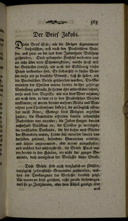 Der Brief Jakobi.