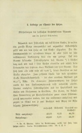I.4. Beiträge zur Chemie des Holzes