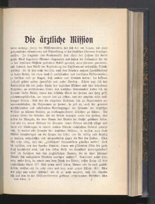 Die ärztliche Mission