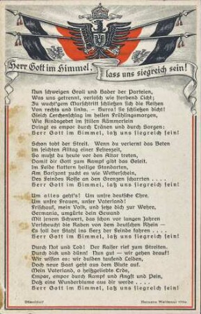 Herr Gott im Himmel, lass uns siegreich sein!