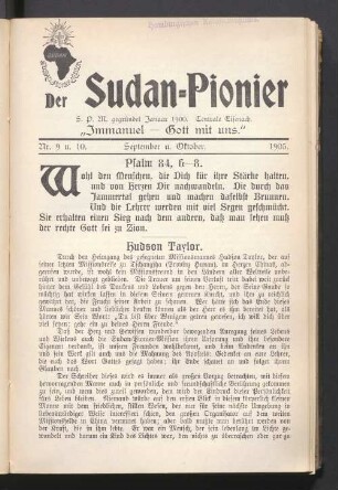 Nr. 9 u. 10. September u. Oktober. 1905