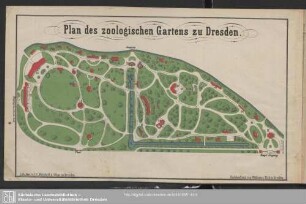 Plan des zoologischen Gartens zu Dresden