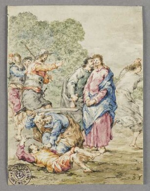 Gefangennahme Christi, Blatt 34 der Folge: "Leben Christi"