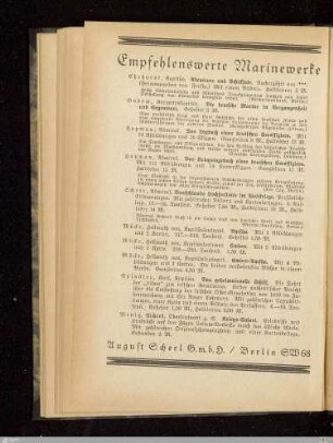 Empfehlenswerte Marinewerke