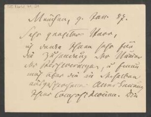 Brief an Gustav Tyson-Wolff : 09.01.1887