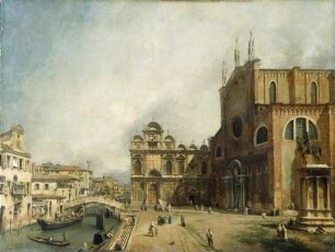 Der Platz vor SS. Giovanni e Paolo in Venedig