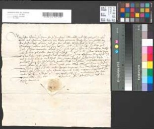 Quittung Johanns, Grafen zu Sayn (Zoll Andernach).