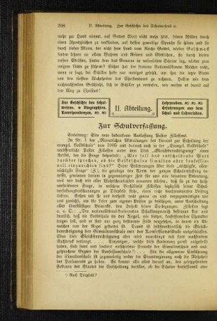 Zur Schulverfassung