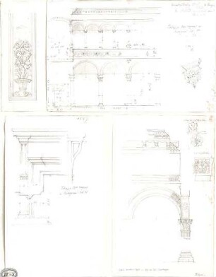 Lange, Ludwig; Lange - Archiv: VII.5 Renaissance (Italien) - Palazzo in Bologna (Details)