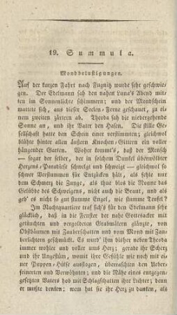 19. Summula. Mondbelustigungen