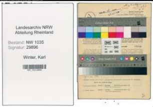 Entnazifizierung Karl Winter , geb. 29.12.1913 (Assistent)
