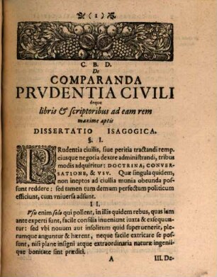 Io. Andreae Bosii De Prvdentia Et Eloqventia Civili Comparanda Diatribae Isagogicae : quarum haec prodit auctior sub titulo De Ratione Legendi Tractandiqve Historicos. Accedit Notitia Scriptorvm Historiae Vniversalis