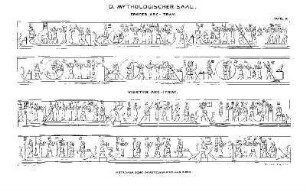 Tafel 36. D. Mythologischer Saal. Erster Architrav. Vierter Architrav