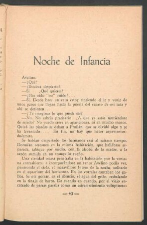 Noche de infancia