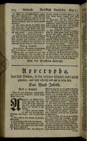 Das Buch Judith. - Das Buch Tobiä.