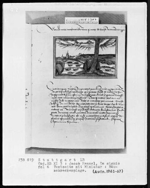 Jacobus Mennel, De signis portentis atque prodigiis — Heuschreckenplage, Folio 6recto