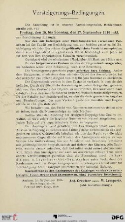 Versteigerungs.Bedingungen