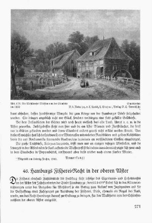 46. Hamburgs Fischerei-Recht in der oberen Alster