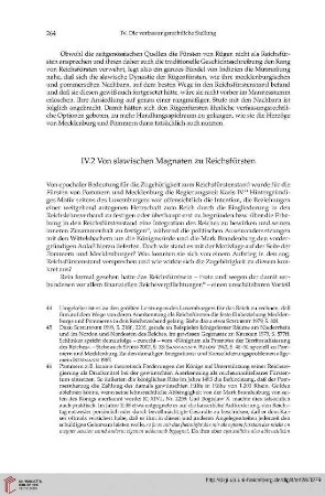 IV.2 Von slawischen Magnaten zu Reichsfürsten