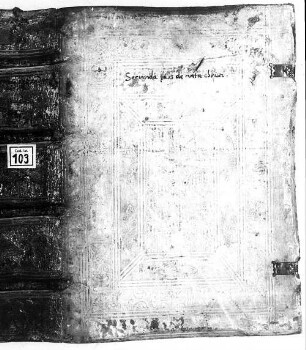 Ludolphi pars II (cap. 1-52) per Leonardum de Ratisbona professum S. Petri Saltzburgae a. 1460 scripta - BSB Clm 103