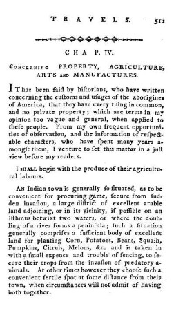 CHAP. IV.: Concerning property, agriculture, arts and manufactures...